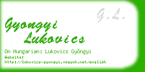gyongyi lukovics business card